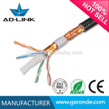 Cable de la red al aire libre del cable cat6 del cable barato de la red cat6 de CU / CCA / CCS 23awg de 0.57mm